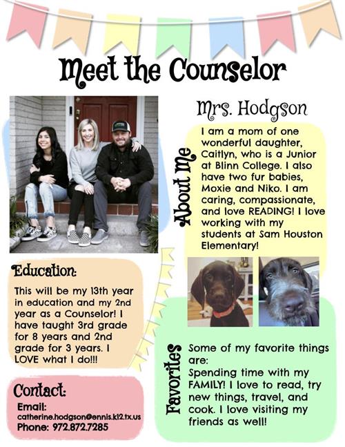 meet the counselor Hodgson